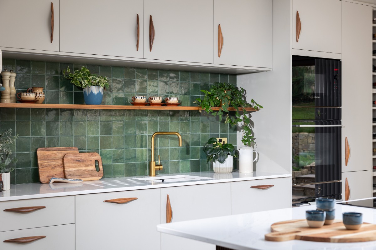 Bower Interior Design, Bower Interior Design Create a Contemporary Mid-Century Kitchen