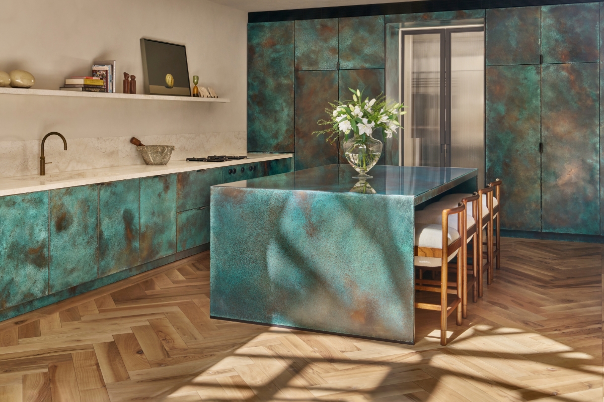 ledbury studio, The Bespoke Verdigris Copper Kitchen: A Labour of Love for Ledbury Studio