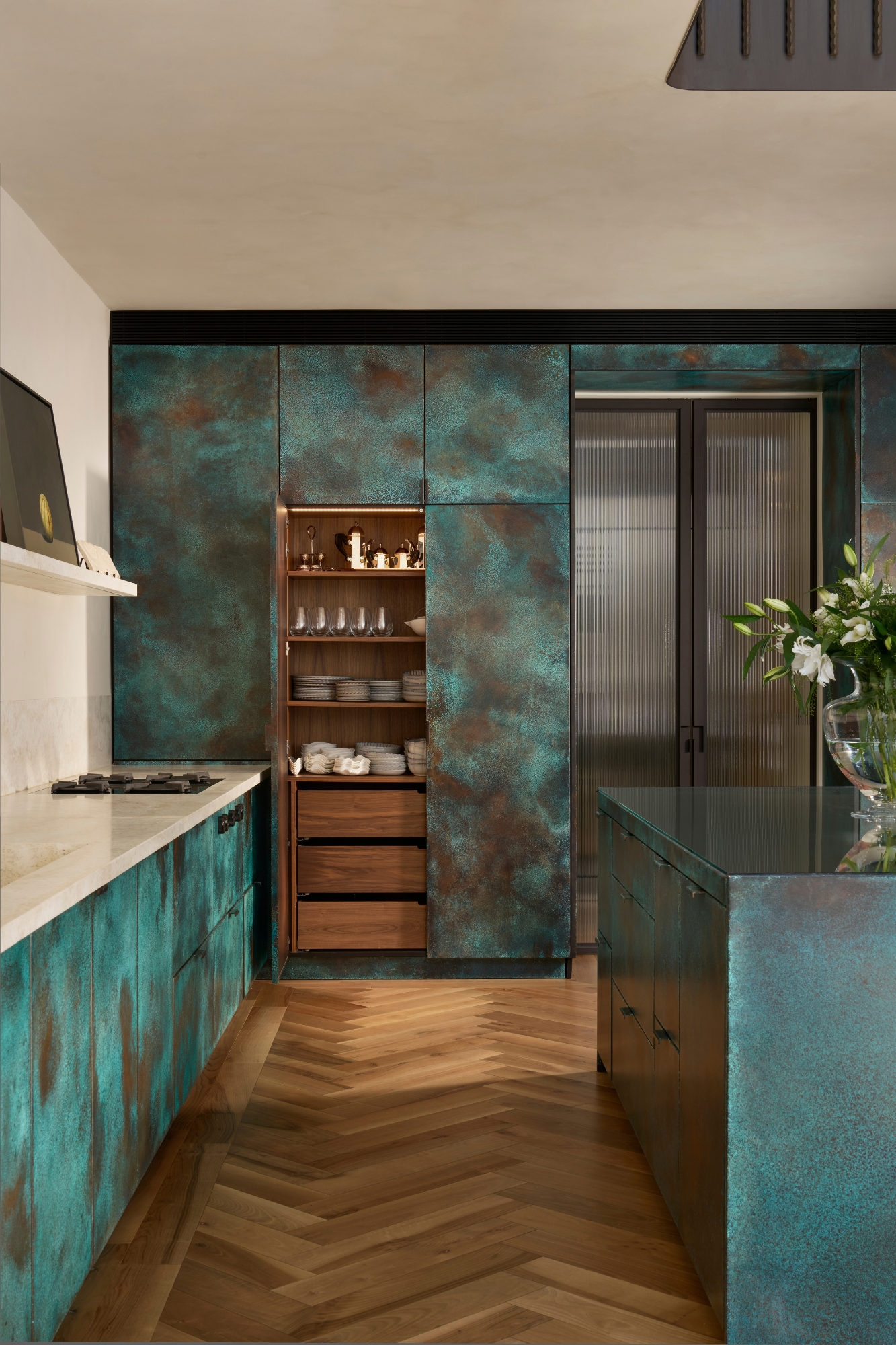 ledbury studio, The Bespoke Verdigris Copper Kitchen: A Labour of Love for Ledbury Studio